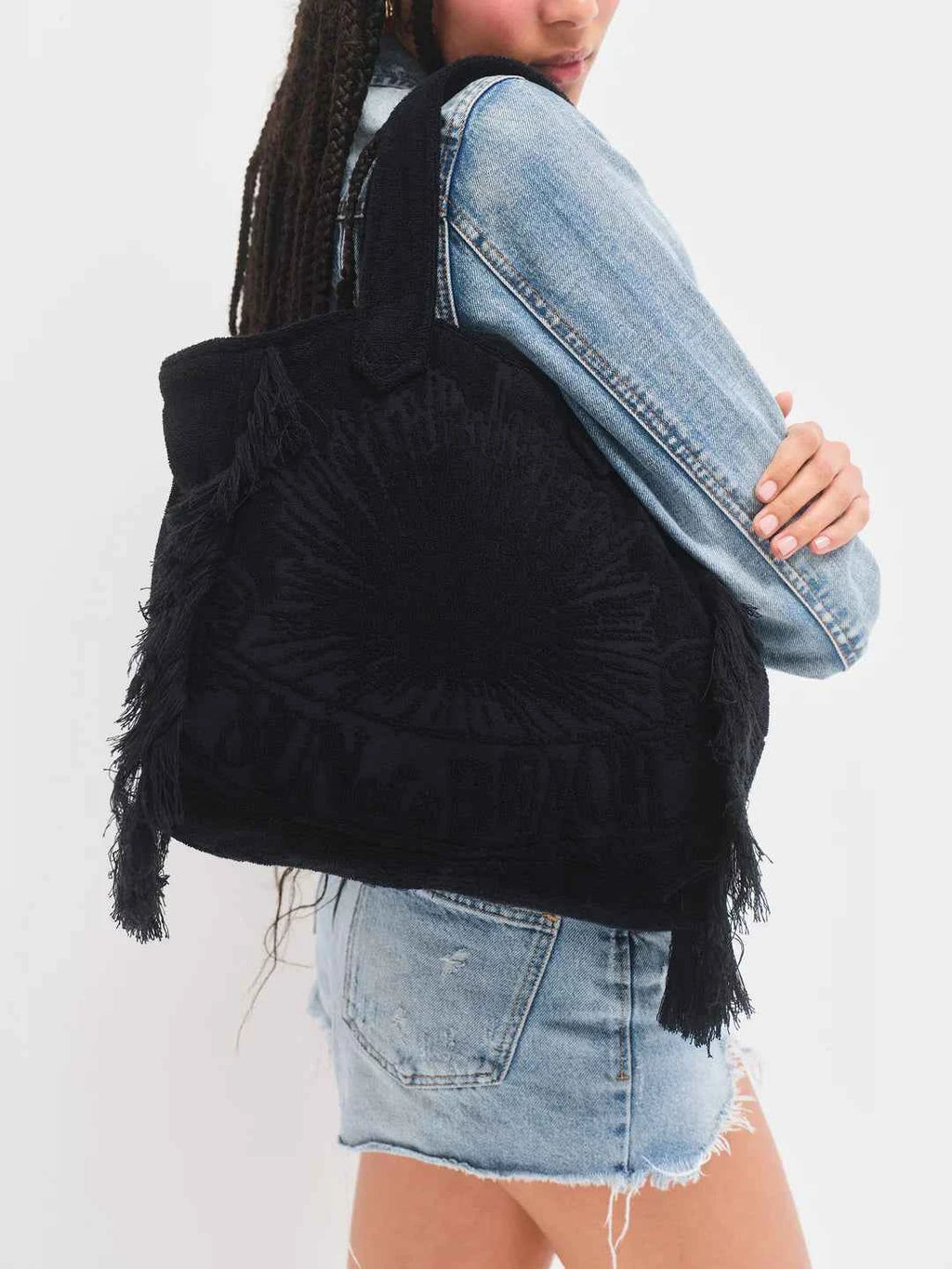 Graphite Mini Terry Tote Bag