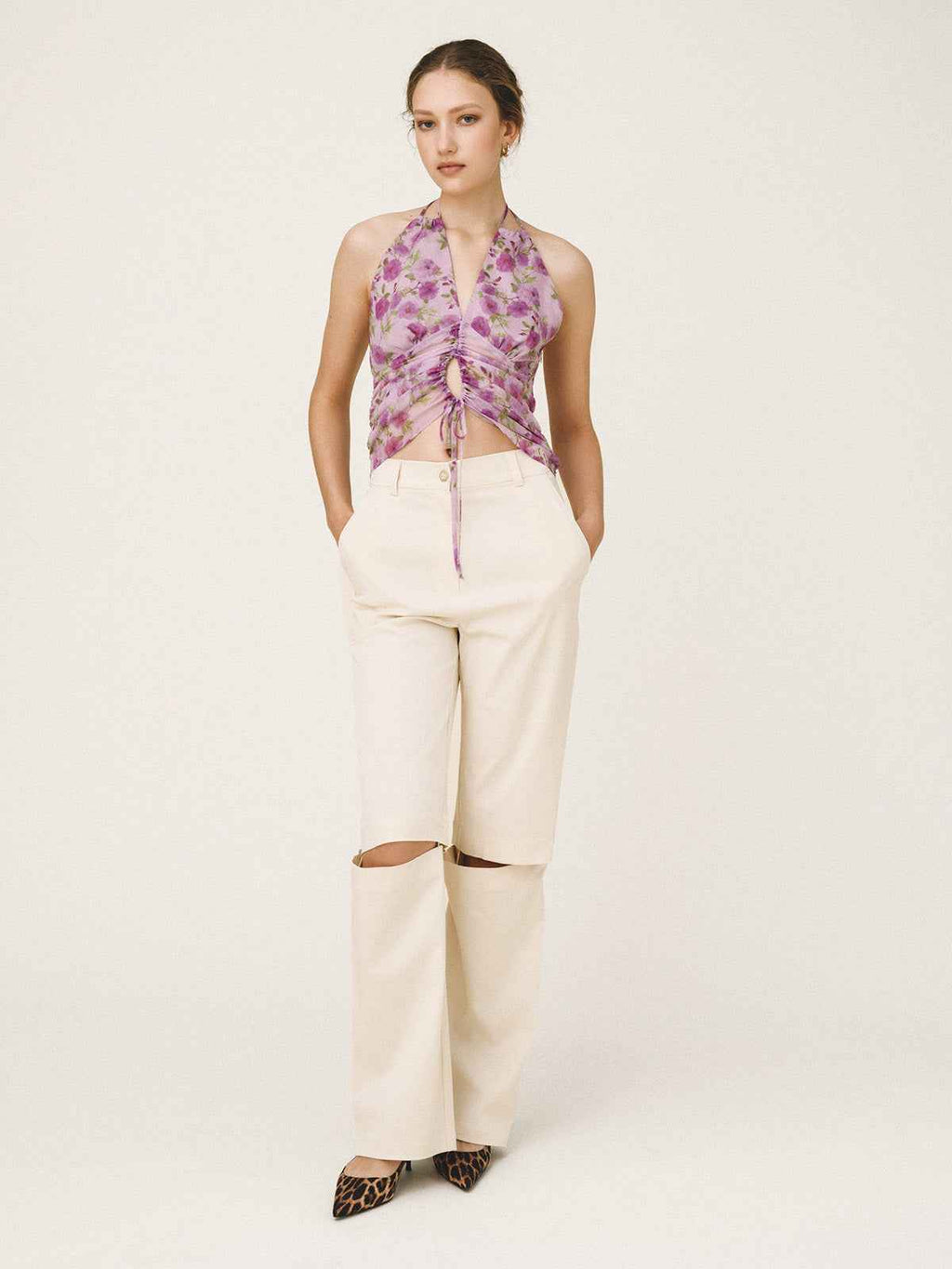 ROSE Cut-Out Pants
