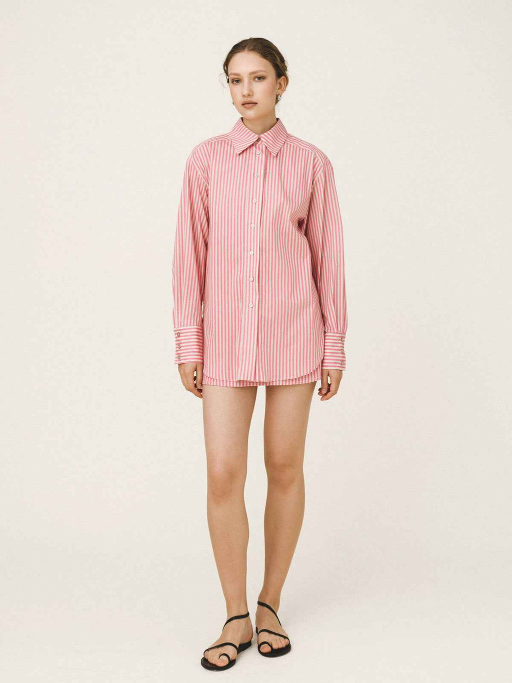 ELENA Striped Oversized Shirt
