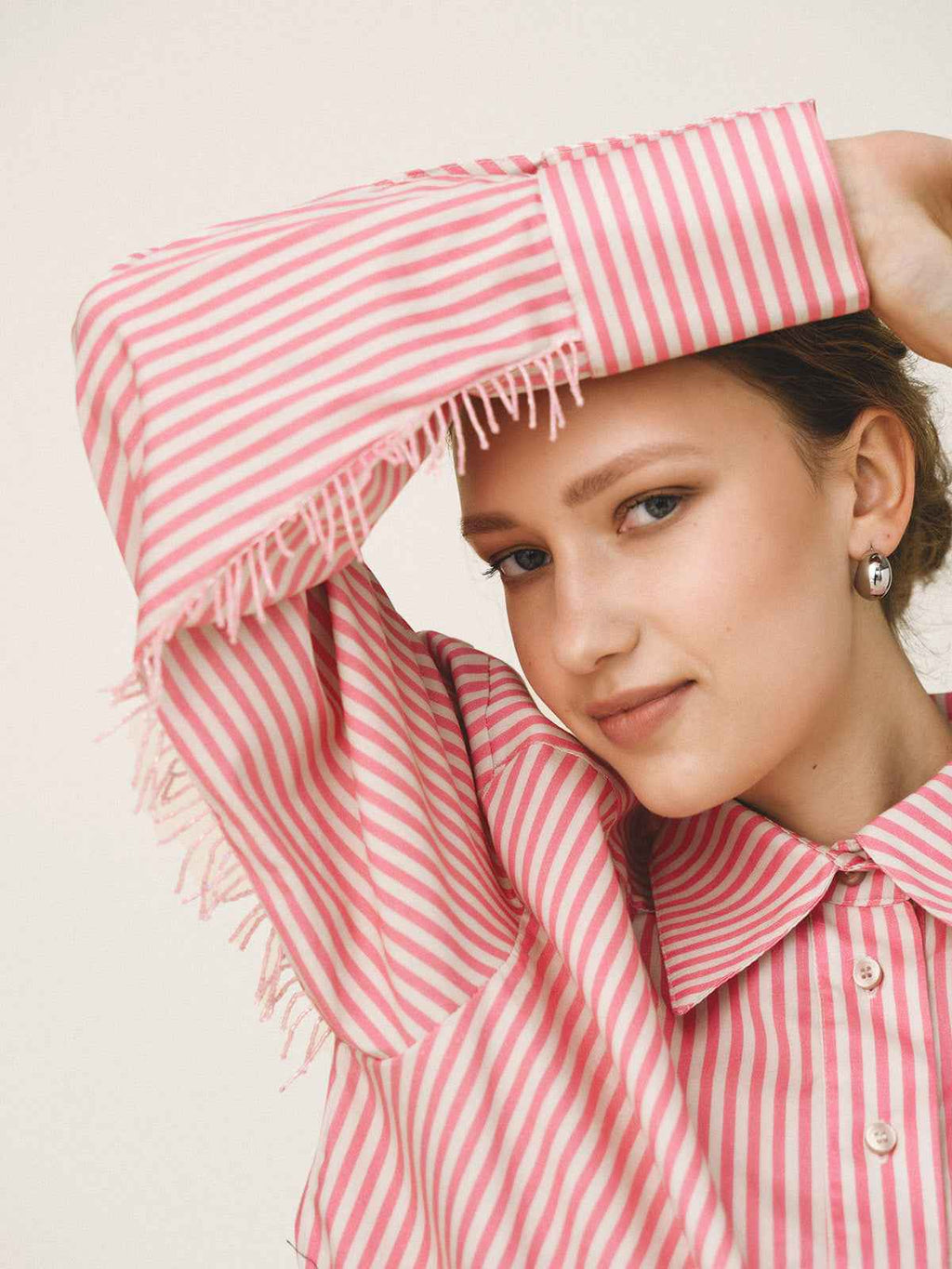 ELENA Striped Oversized Shirt