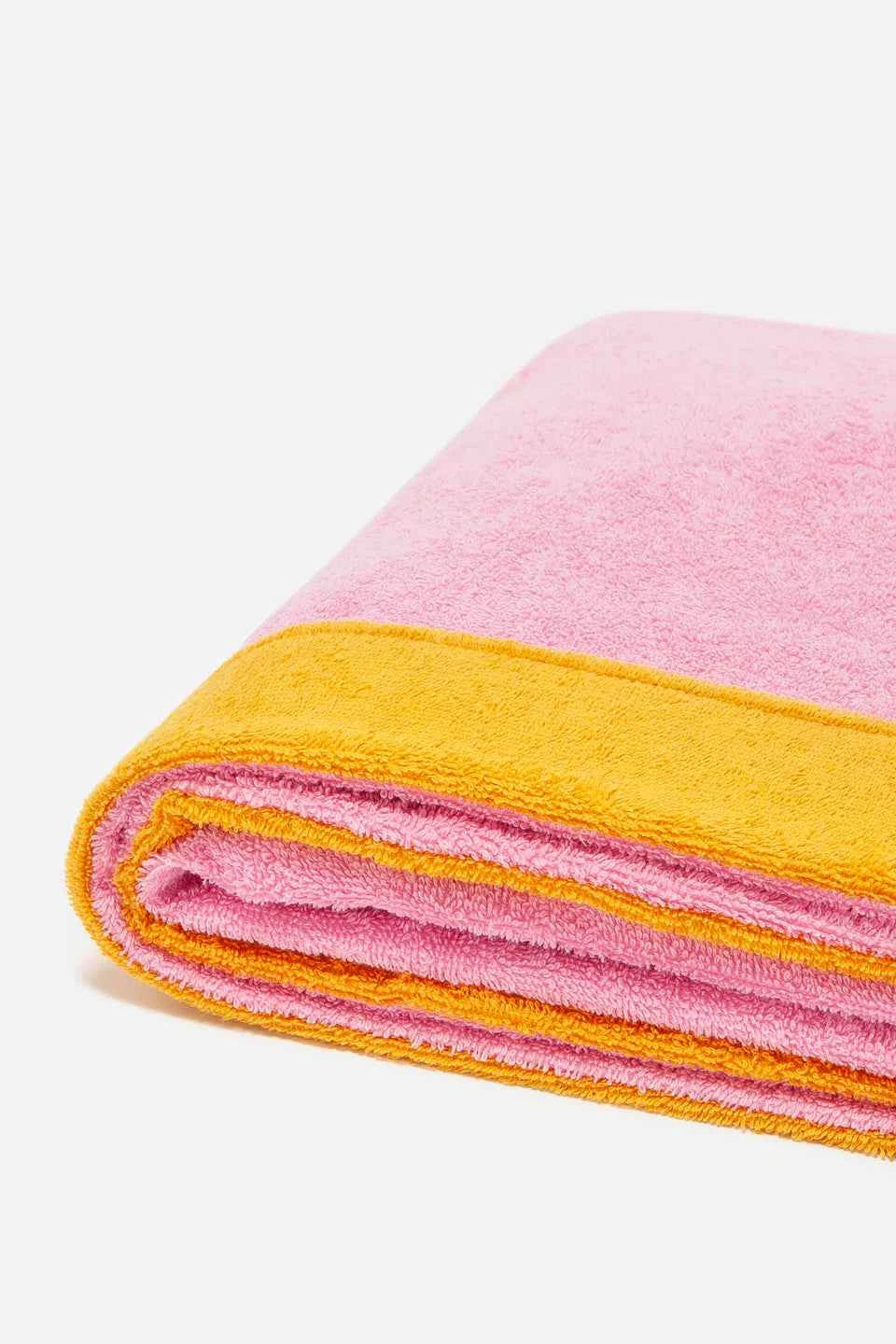 Multi Bubblegum Sunflower Signature Beach Towel