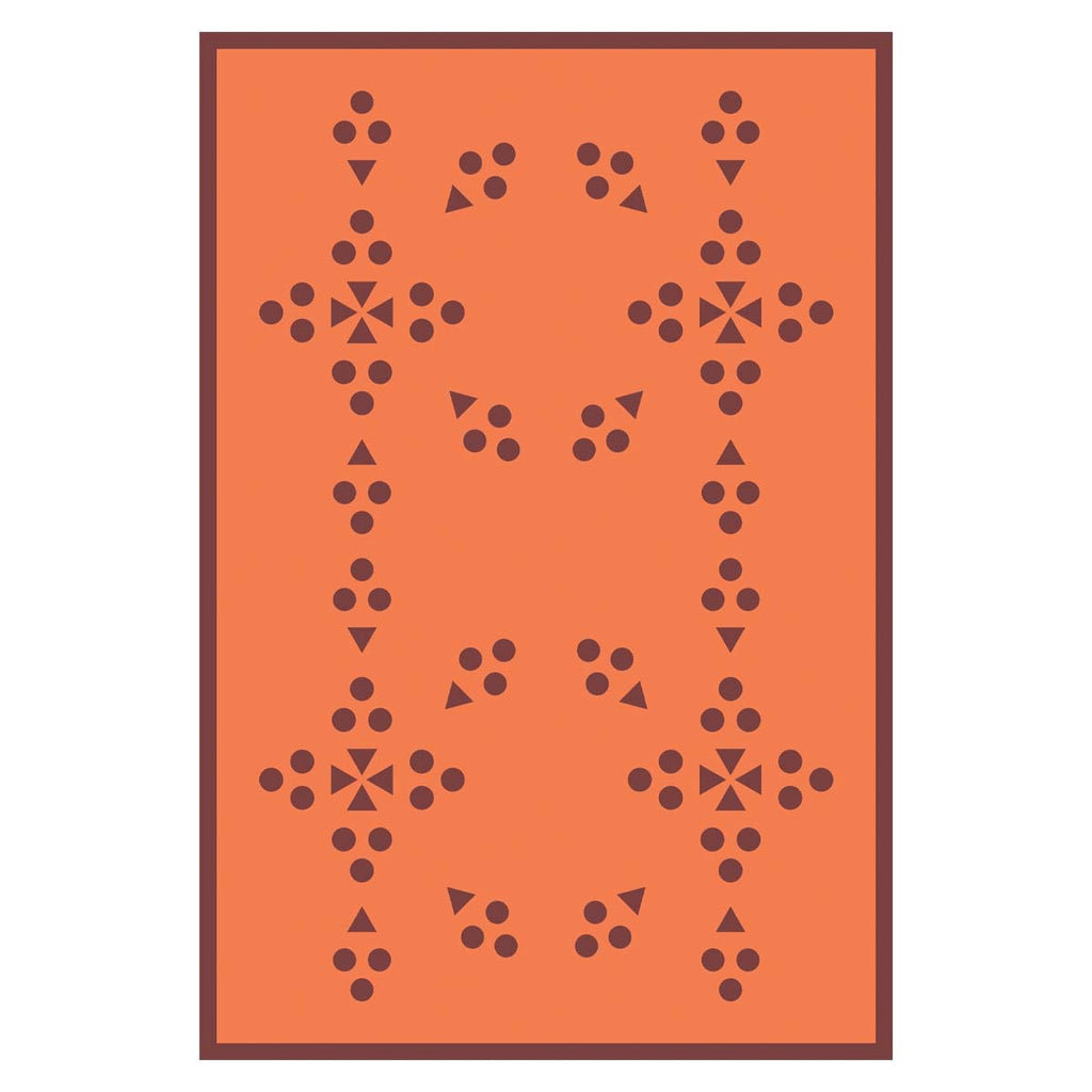 Multicolour Patterned Pareo-Orange - Andreakou Concept Store
