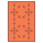 Multicolour Patterned Pareo-Orange - Andreakou Concept Store