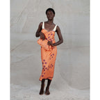 Multicolour Patterned Pareo-Orange - Andreakou Concept Store
