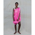 Multicolour Patterned Pareo-Pink Bubble Gum - Andreakou Concept Store