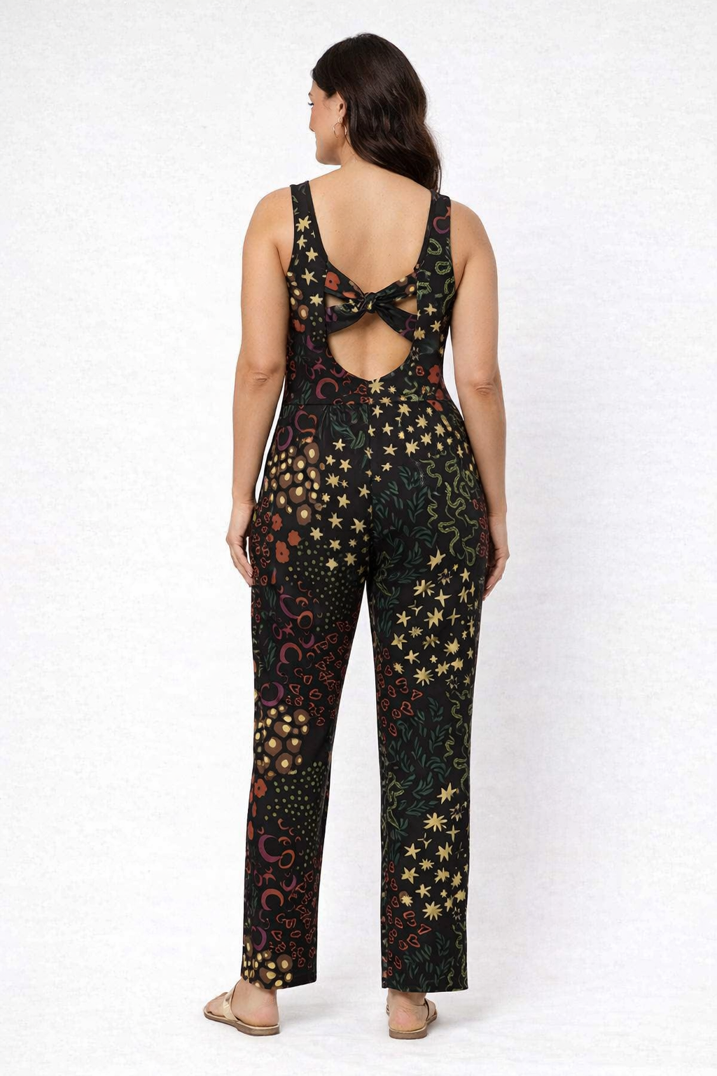 Celestial Patchwork Dungaree Jumpsuit