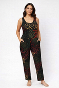 Celestial Patchwork Dungaree Jumpsuit