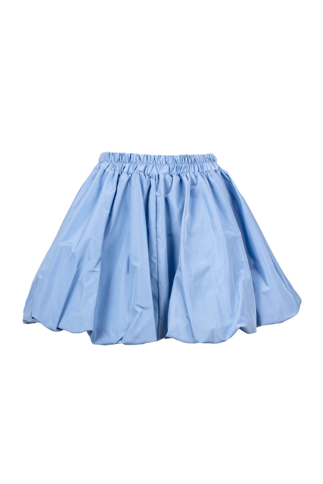 Light blue skirt on a white background