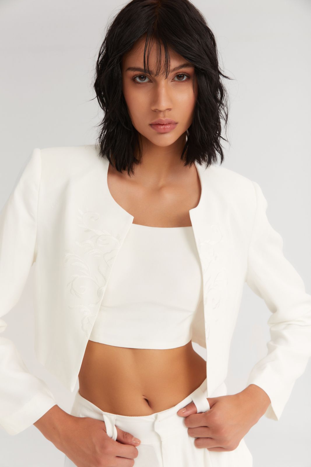 The Crunchy Cropped Blazer - Andreakou Concept Store