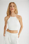 The Dessert Cropped Top White - Andreakou Concept Store