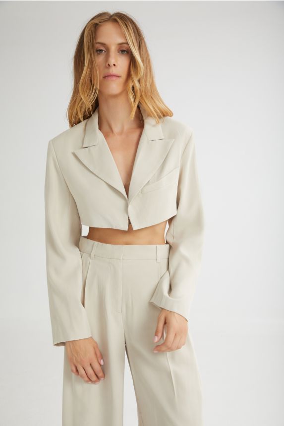 The Melted IceCream Cropped Blazer - Andreakou Concept Store