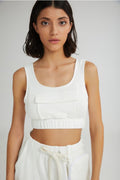 The Sorbet Cropped Top White - Andreakou Concept Store