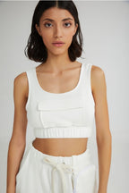 The Sorbet Cropped Top White - Andreakou Concept Store
