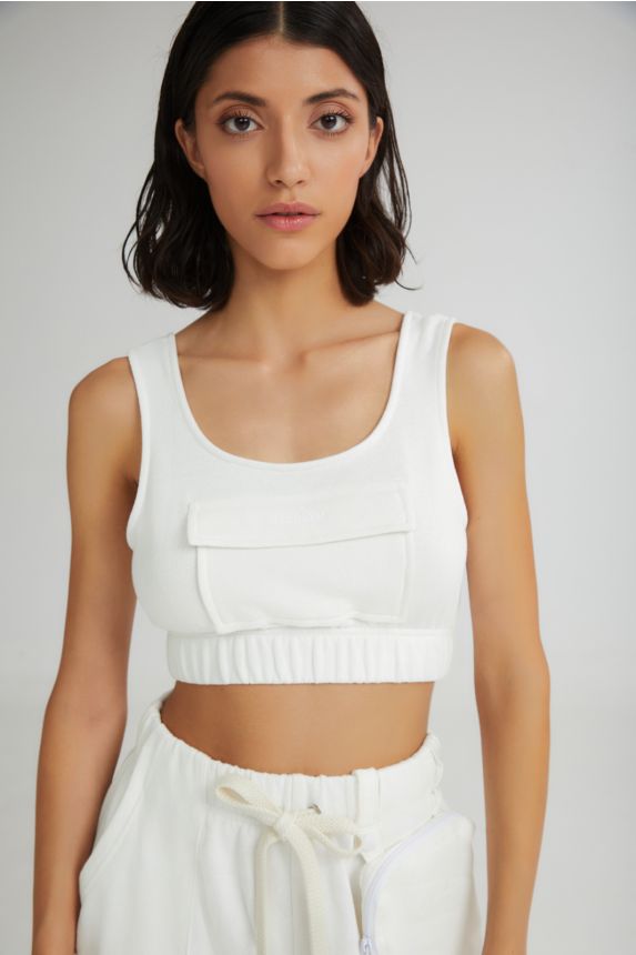 The Sorbet Cropped Top White - Andreakou Concept Store