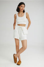 The Sorbet Cropped Top White - Andreakou Concept Store
