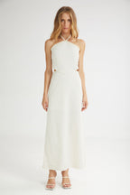 The Vanilla Drip Cut-Out Dress Beige - Andreakou Concept Store