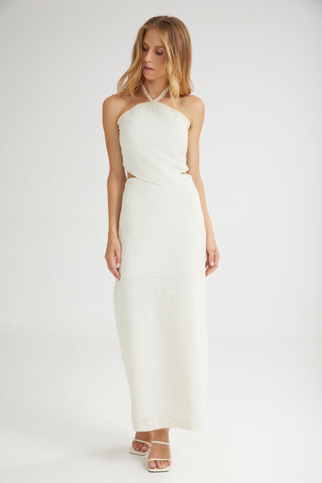 The Vanilla Drip Cut-Out Dress Beige - Andreakou Concept Store
