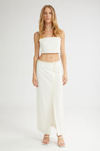 The Vanilla Drip Skirt Beige - Andreakou Concept Store