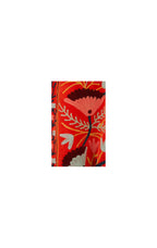 Floral patterned fabric swatch on a white background
