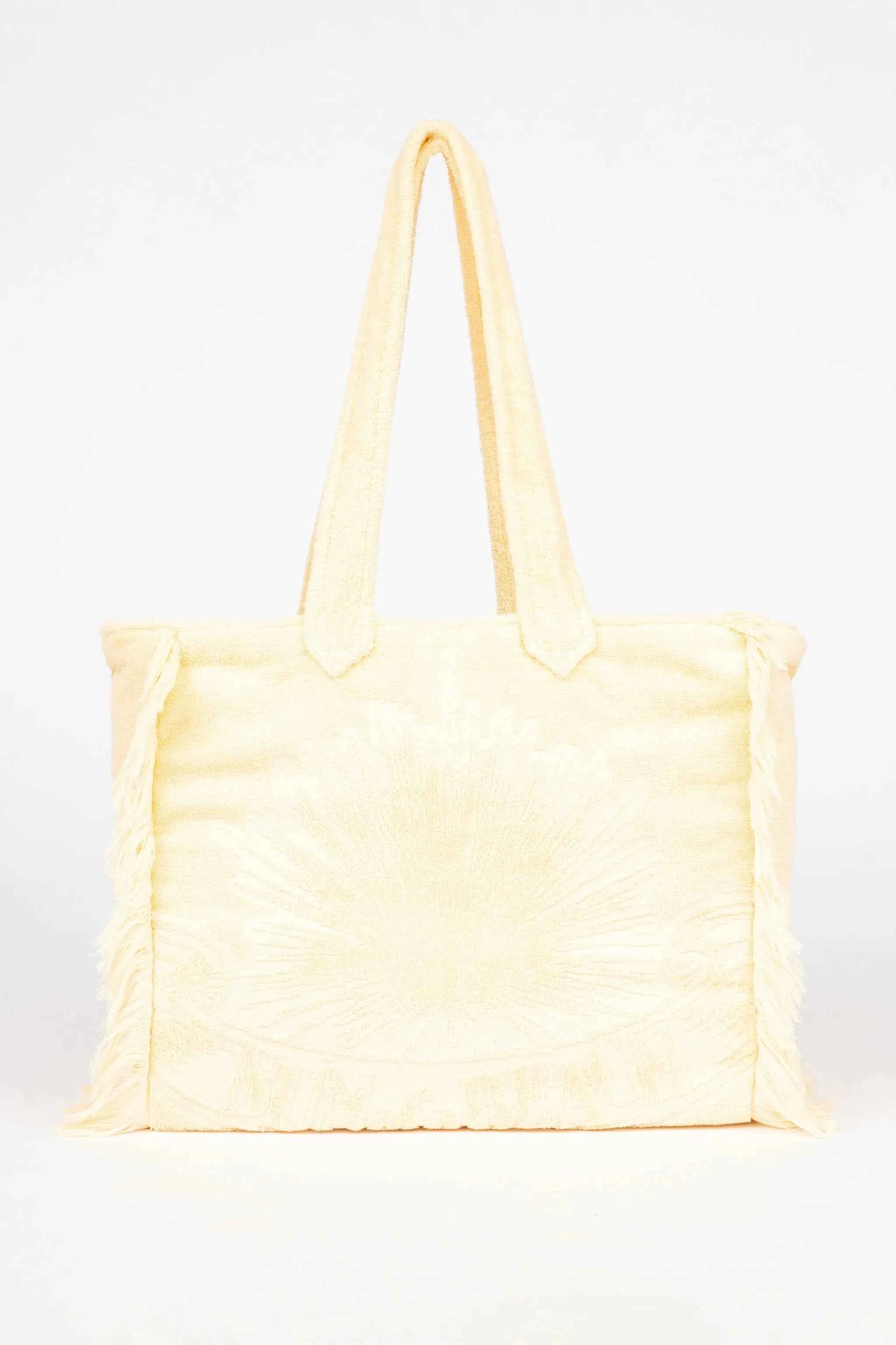 Vanilla Terry Tote Beach Bag