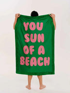 You Sun of a Beach Wasabi Signature Beach Towel