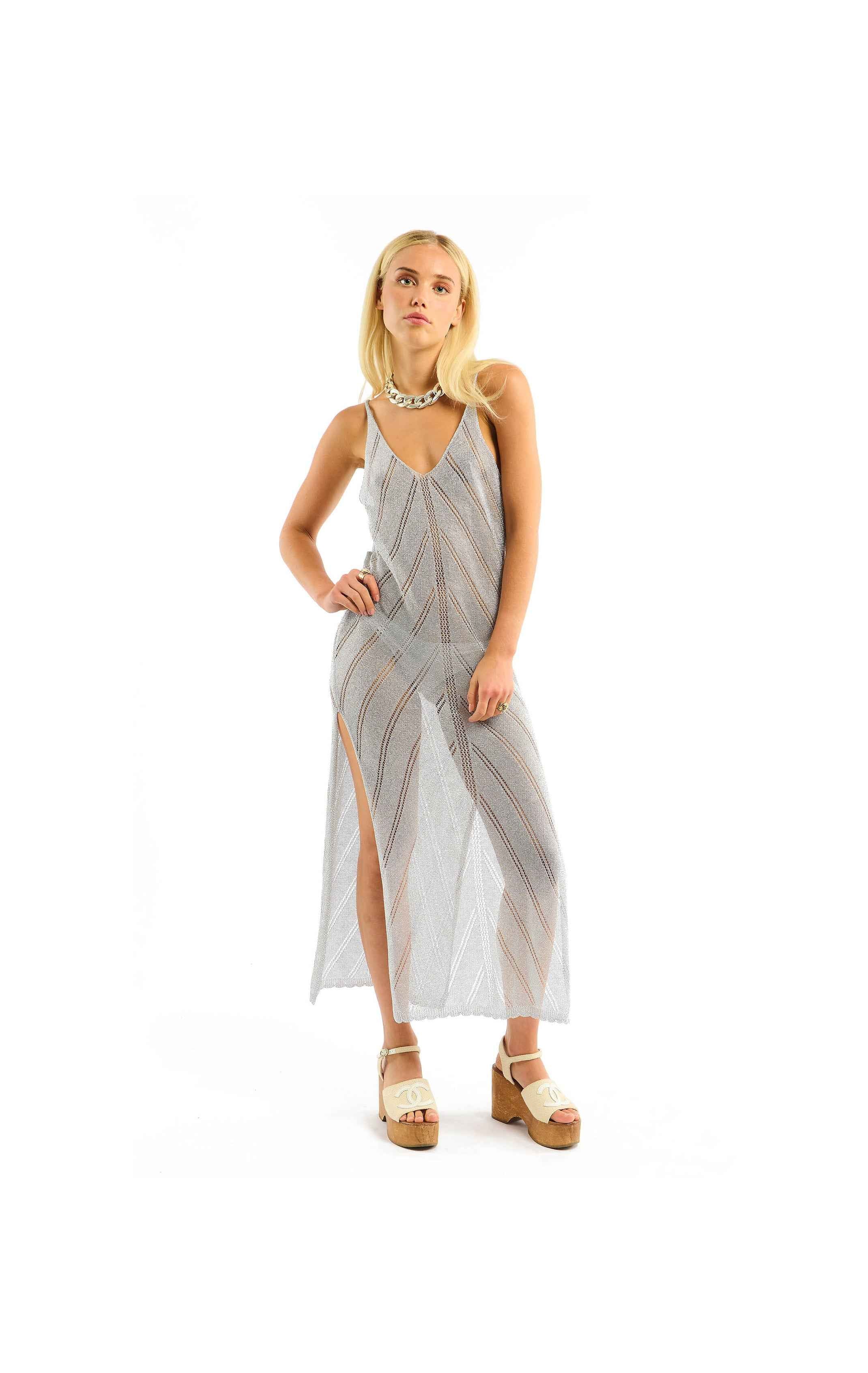 Dress Yvana – Pointelle Knit Beachwear Dress